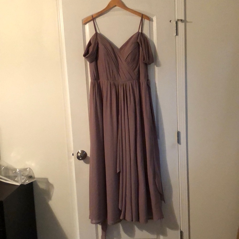 Mauve bridesmaid dress/ evening gown JJ house